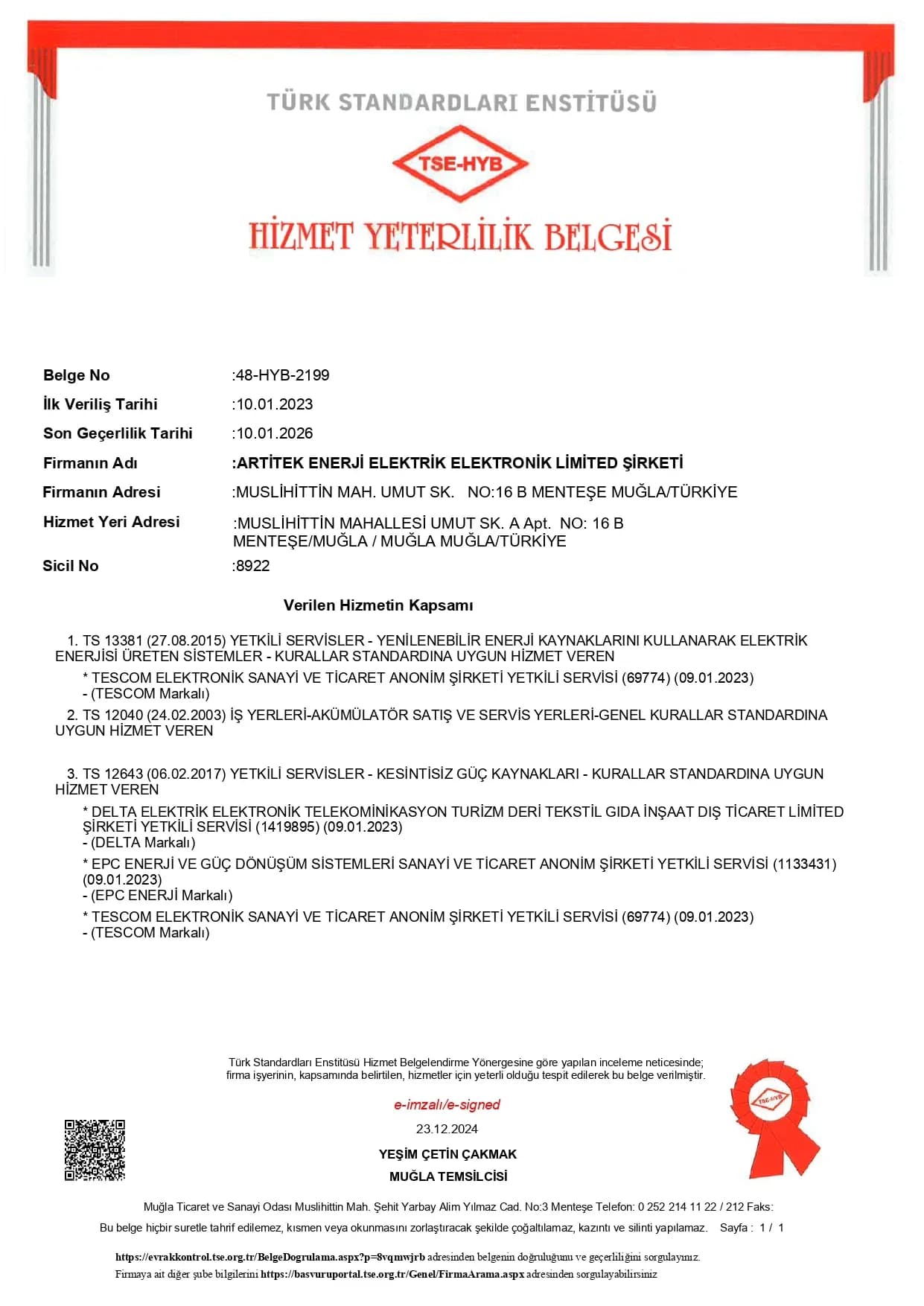 TSE belge taraması